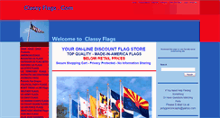 Desktop Screenshot of classyflags.com